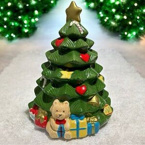 Christmas Tree Cookie Jar Vintage